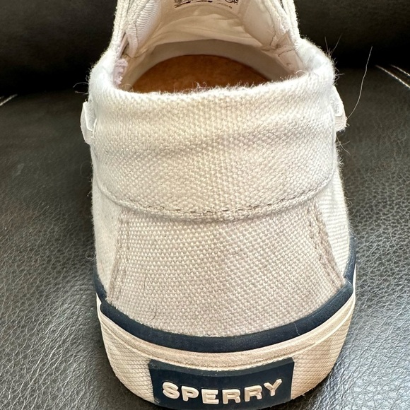 Sperry Women’s Light Gray Canvas Boat Shoes - Picture 7 of 9